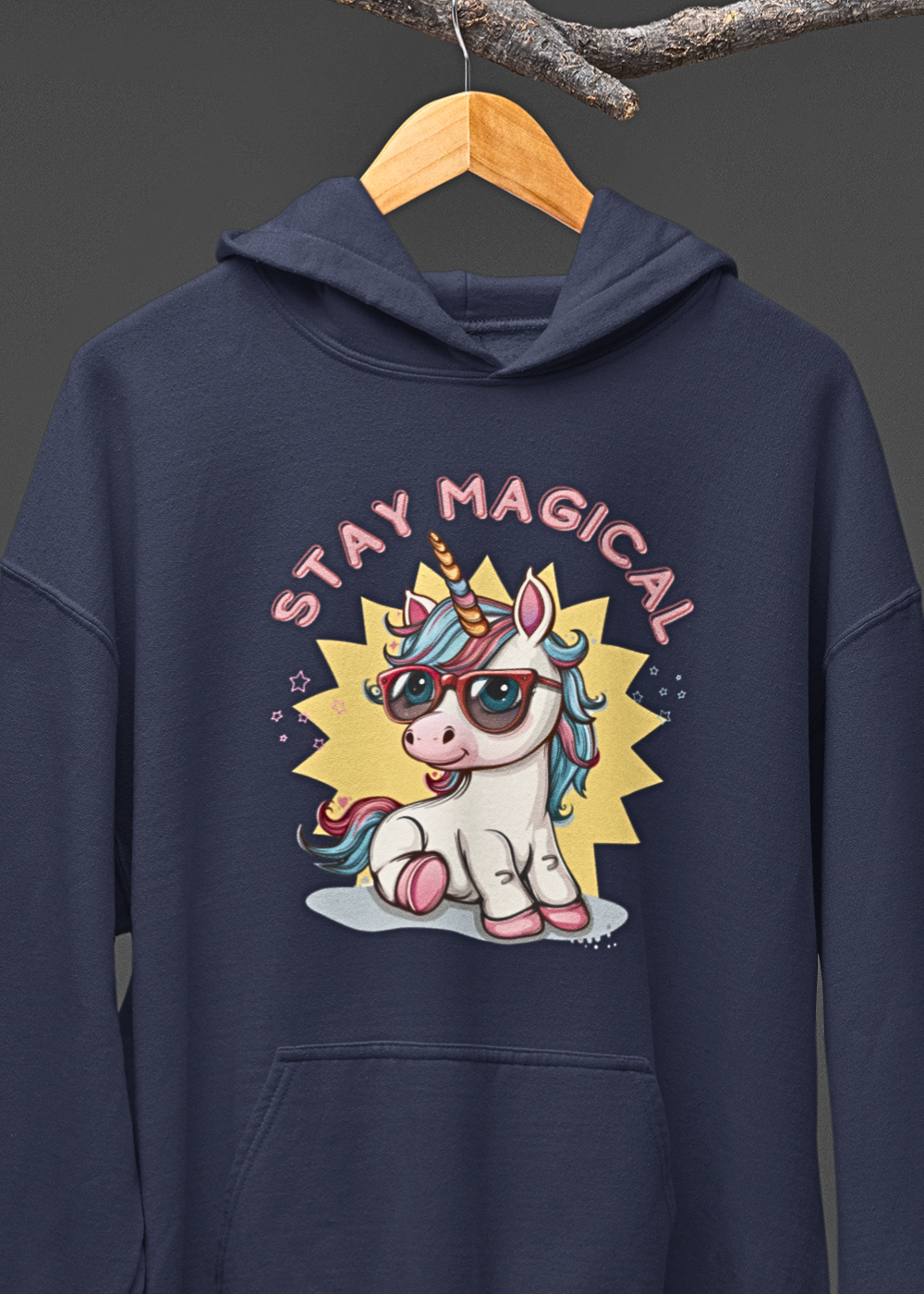 Mystical Glow : Unicorn Graphic Hoodie