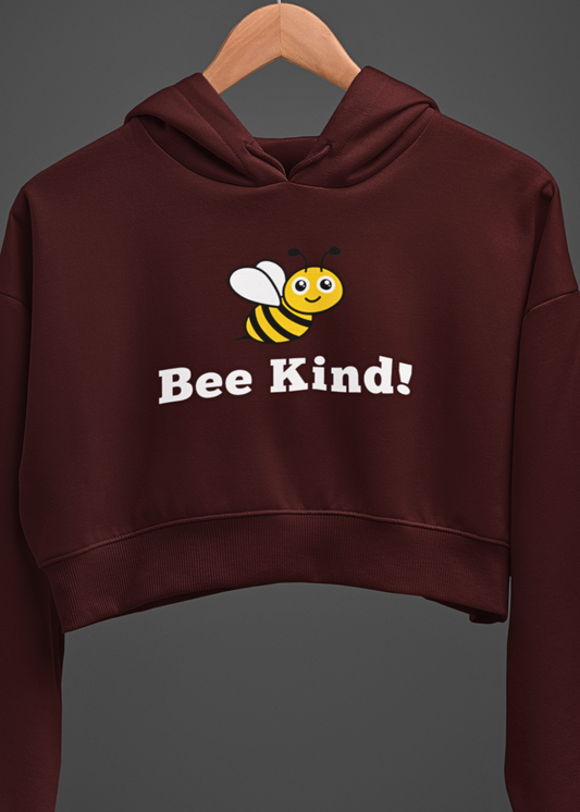 Kind Bee Crop Hoodie