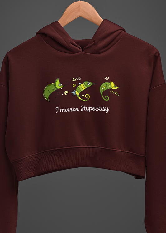 Hypocrisy Camo Crop Hoodie