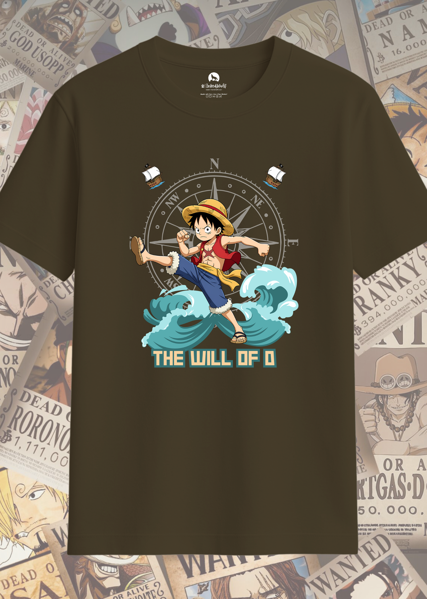 Luffy "The Will of D" Graphic Tee | Unisex t-Shirt