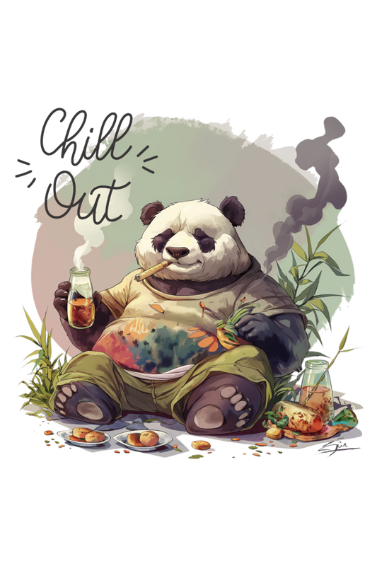 Laid-Back Panda: Relaxation T-shirt