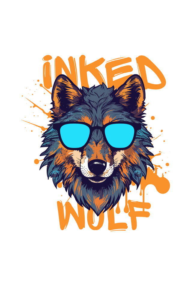 InkedWolf Women's T-Shirt - Shady Wolf Vibes