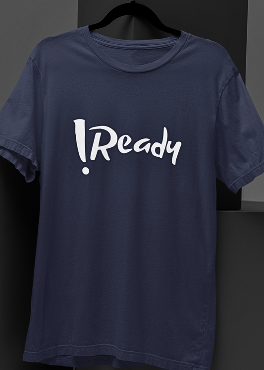 "Not Ready" Playful Statement Unisex Oversized Tee