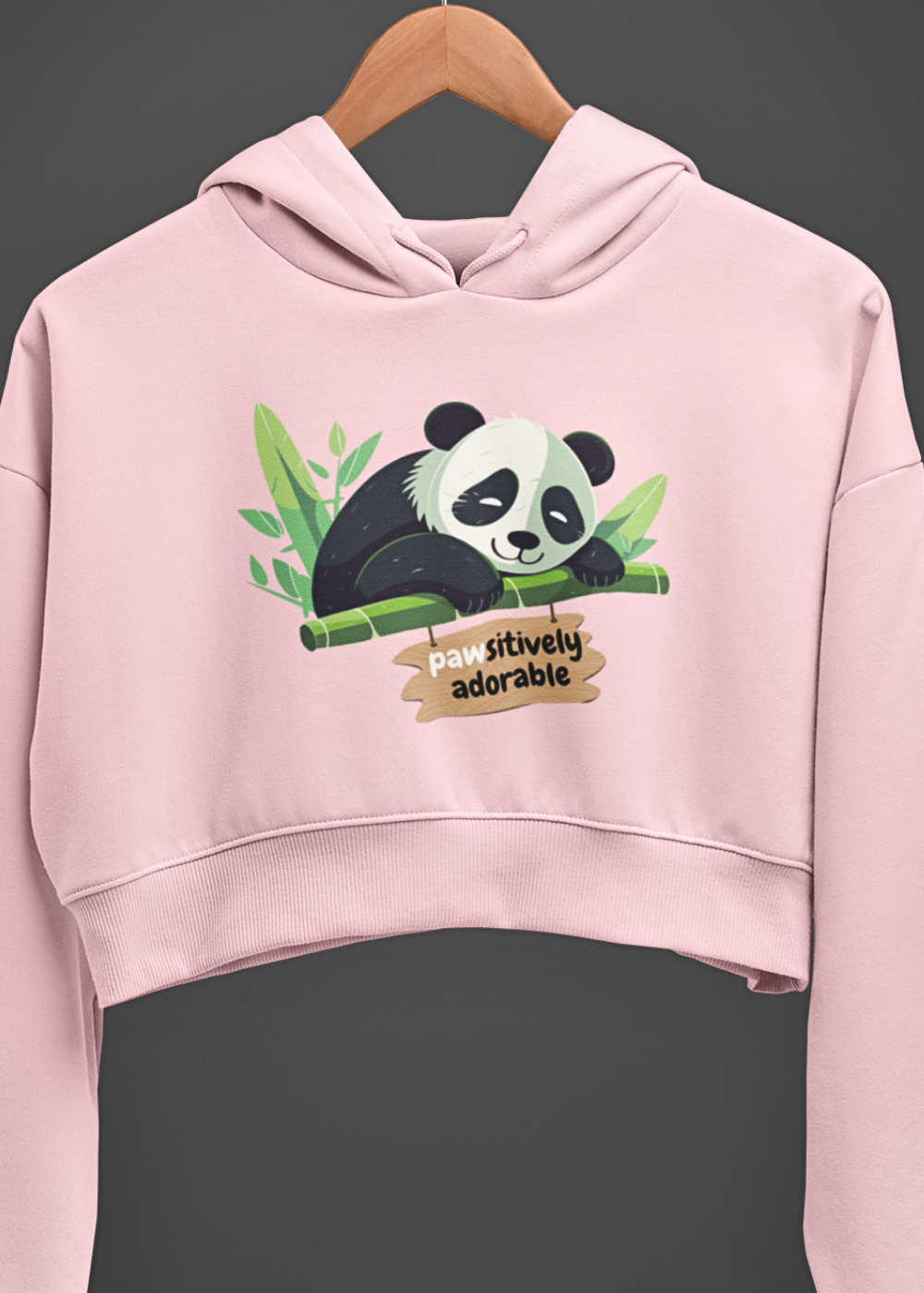 Adorable Paws Crop Hoodie