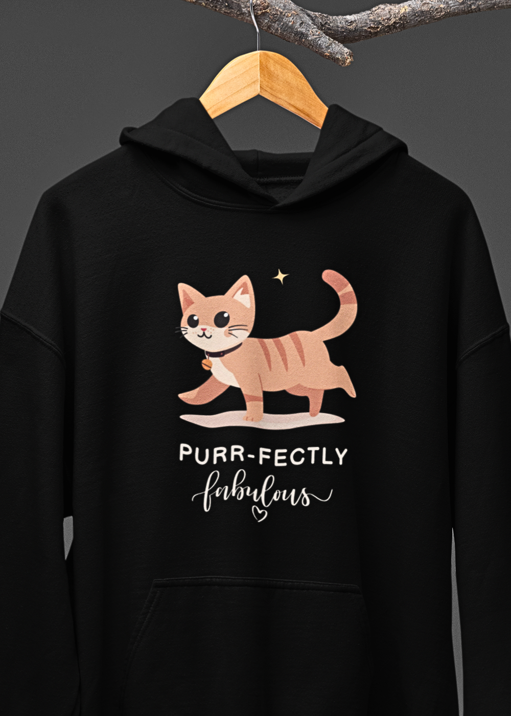 Chic Cat : Graphic Hoodie