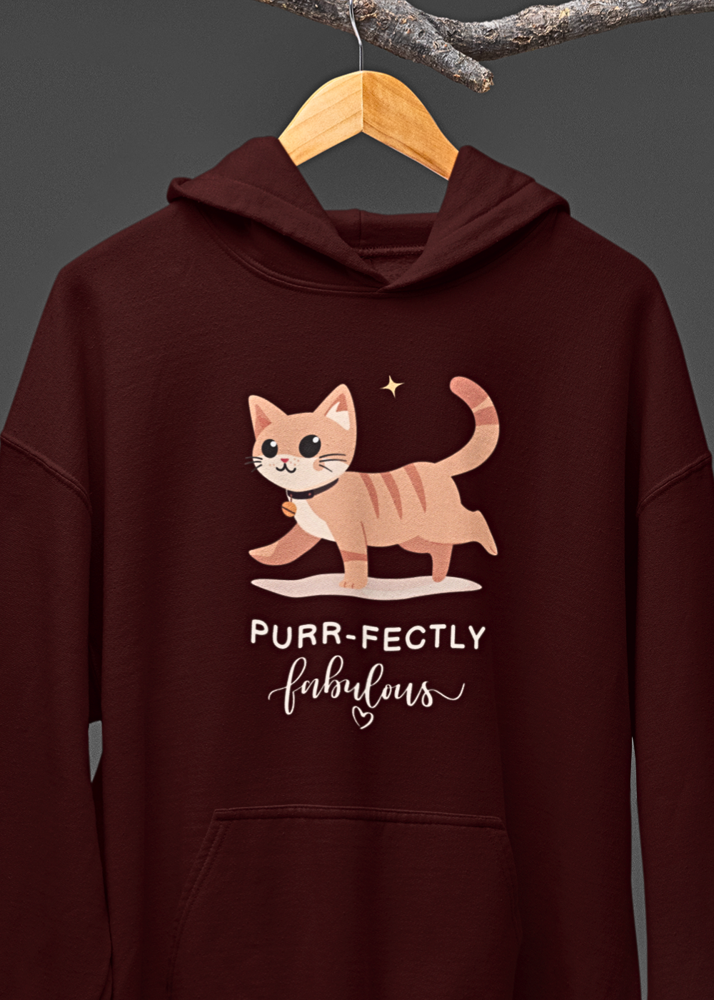 Chic Cat : Graphic Hoodie