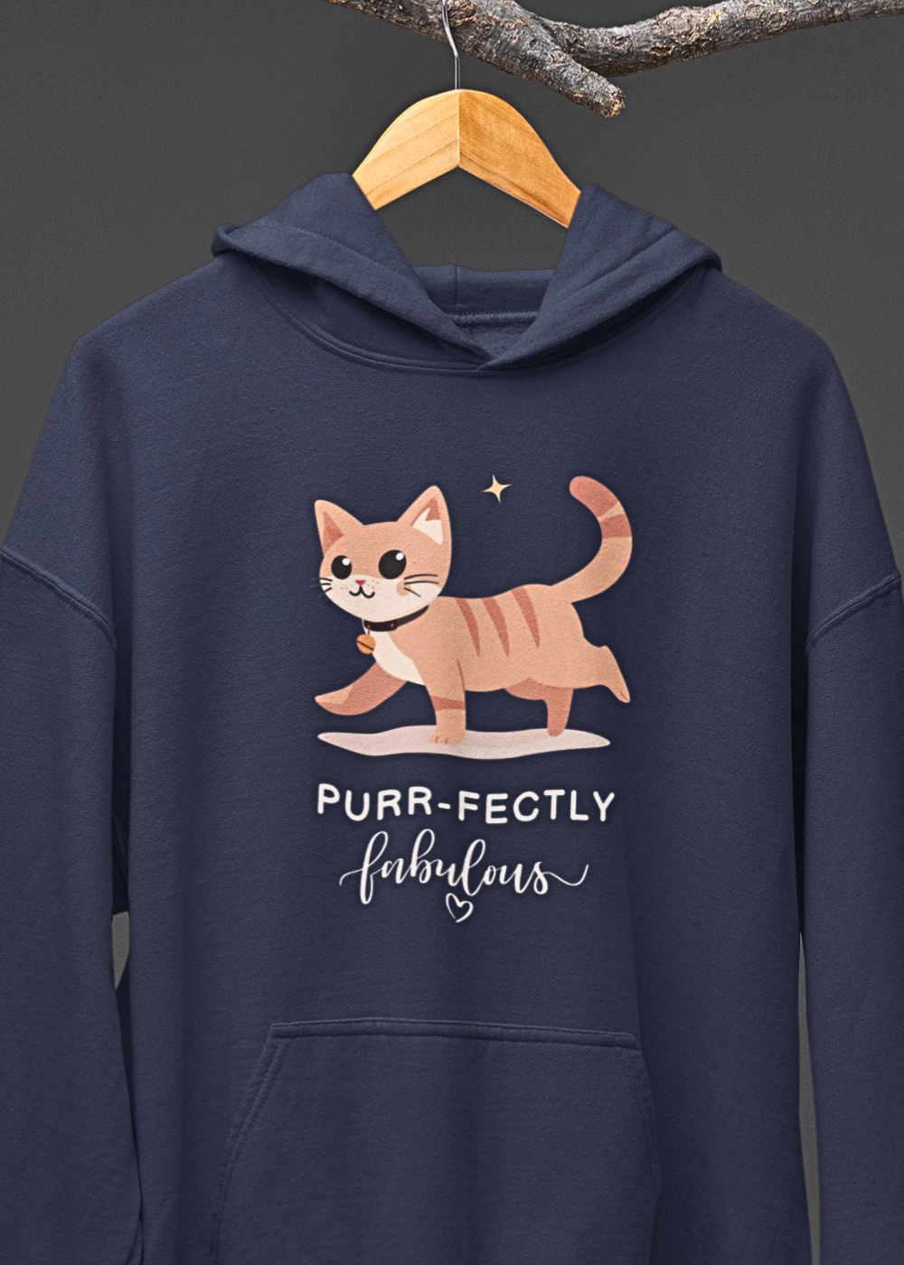 Chic Cat : Graphic Hoodie