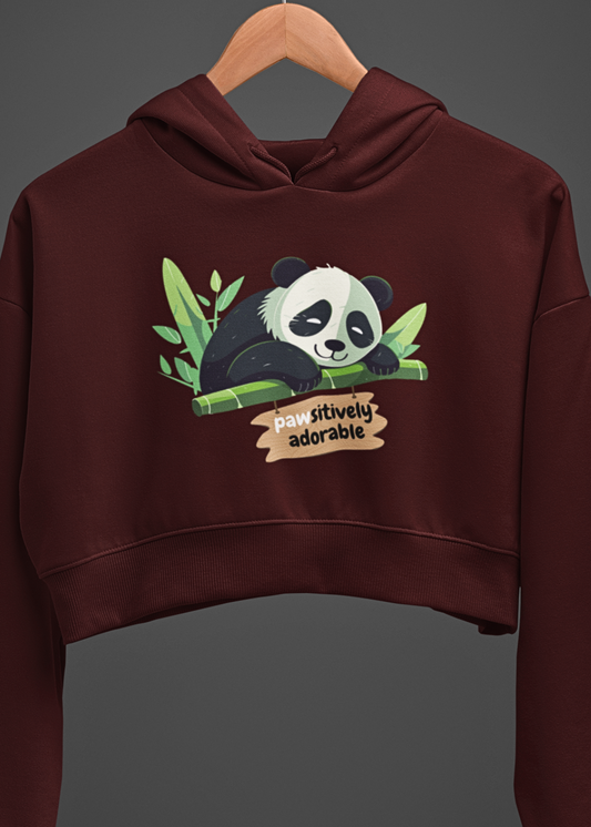 Adorable Paws Crop Hoodie