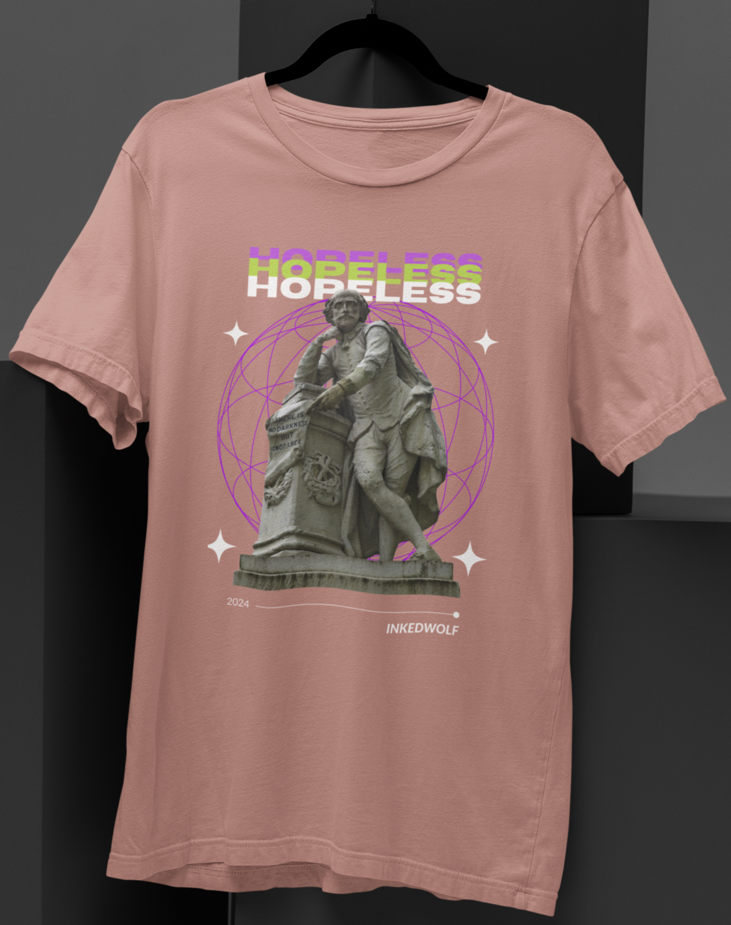 Statue of Despair: Hopeless Graphic T-shirt