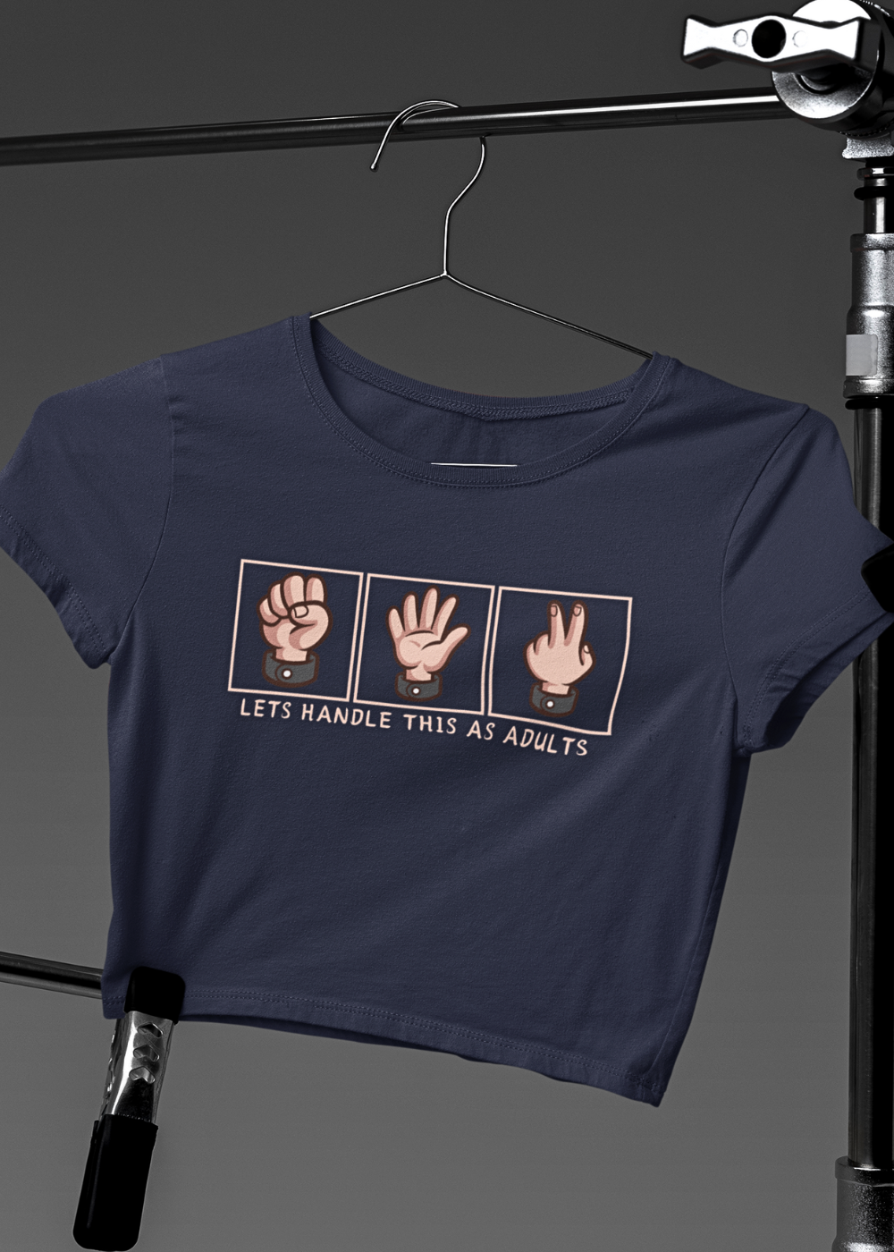 Rock-Paper-Scissors Crop Top