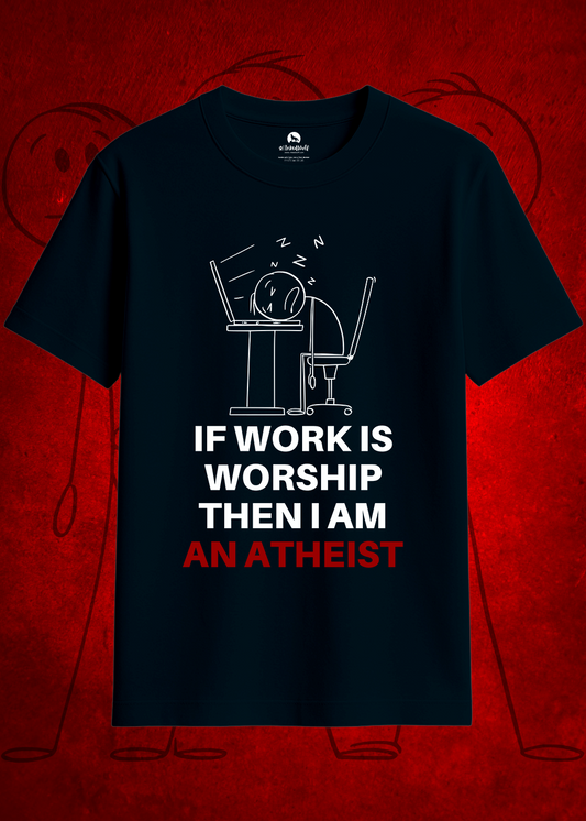 Work Worship Dropout Unisex Oversized Tee