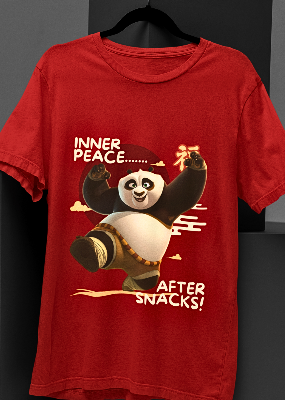 Inner Peace After Snacks Unisex Oversized T-Shirt