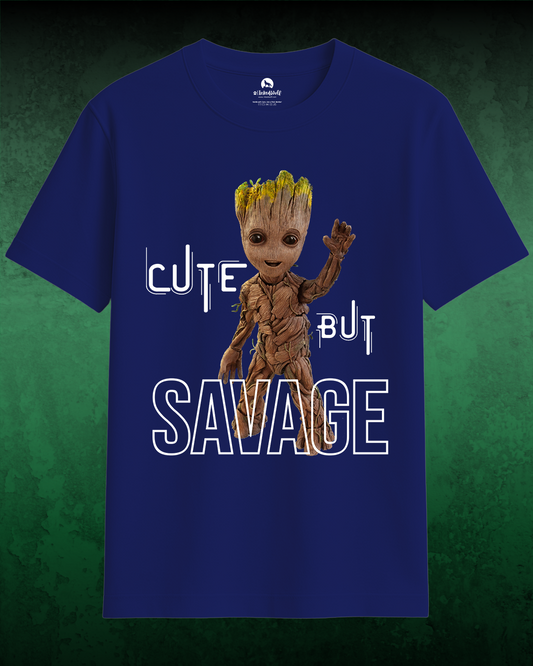 Too Cute to Care – Savage Unisex Oversized Tee