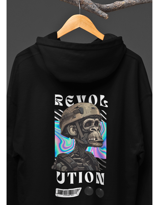 Revolutionary Skinny Monkey Graphic Hoodie: Make a Statement!