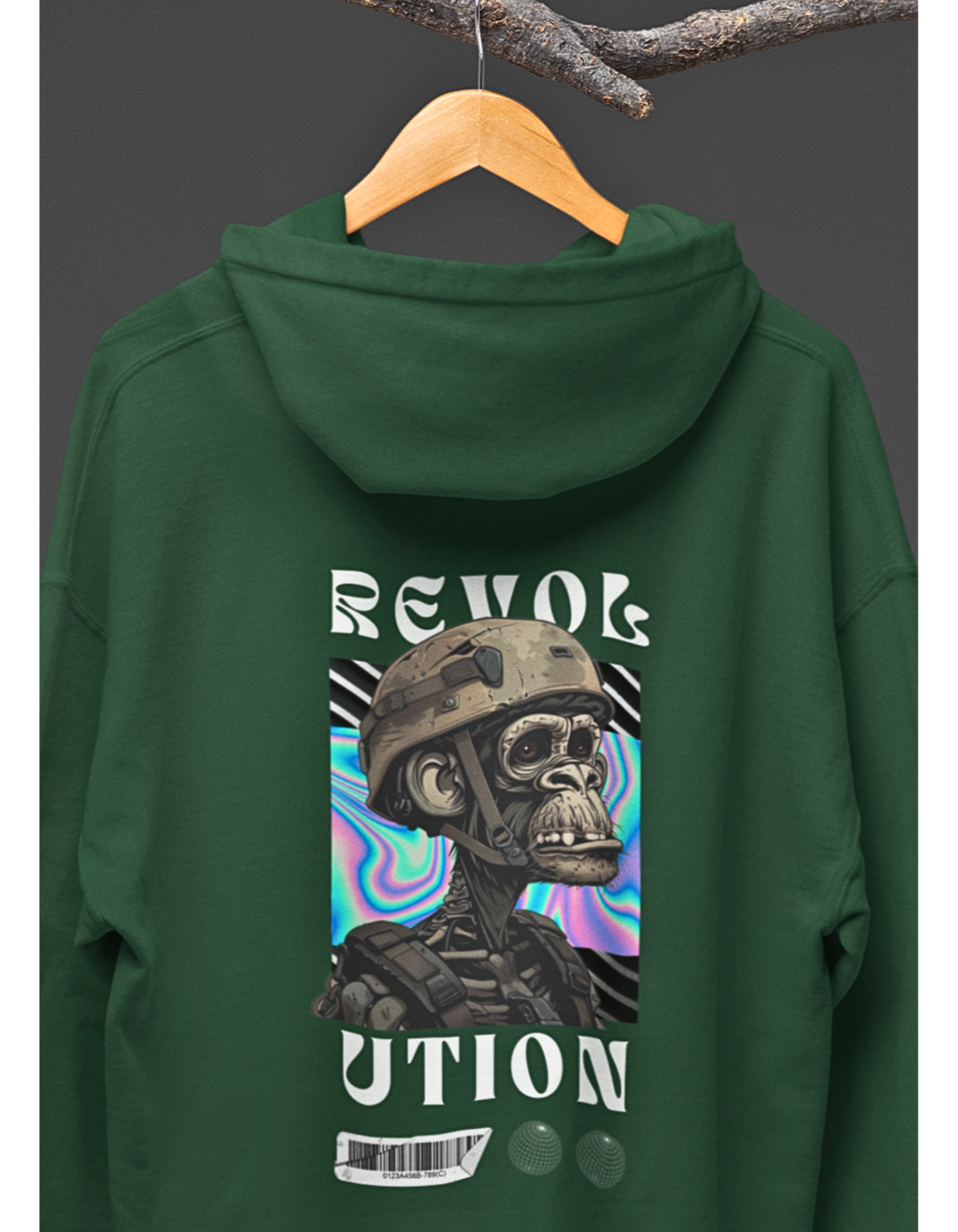 Revolutionary Skinny Monkey Graphic Hoodie: Make a Statement!