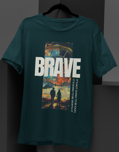 Brave Couple Holding Hands T-shirt: Embrace the Journey Together!