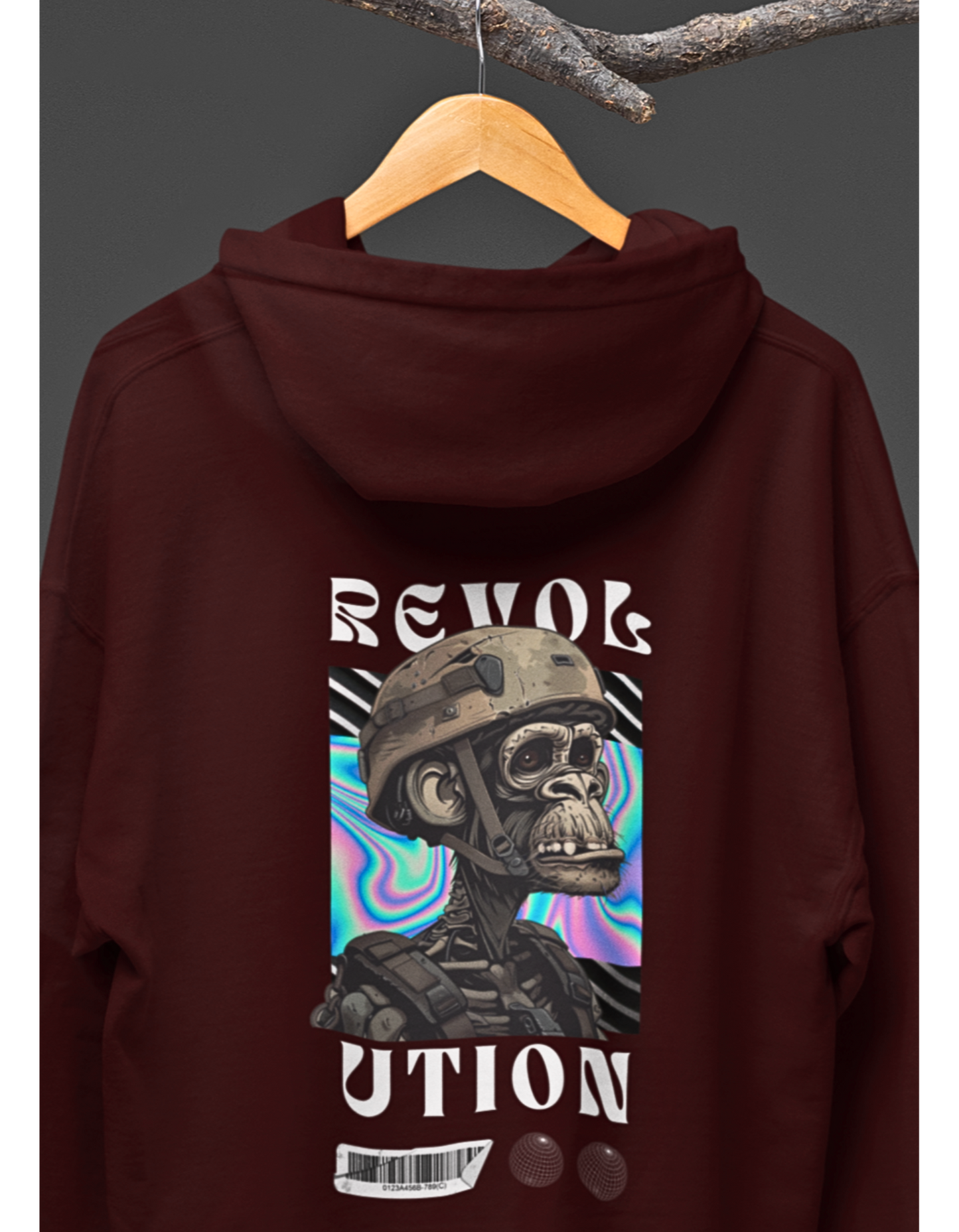 Revolutionary Skinny Monkey Graphic Hoodie: Make a Statement!