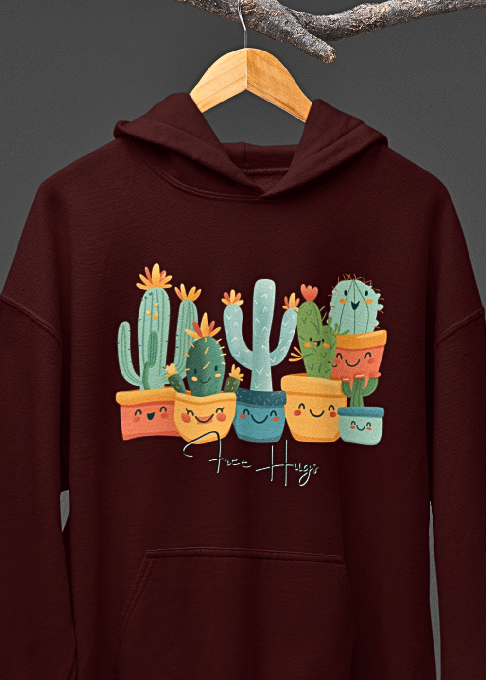 Cozy Cactus Hugs Hoodie