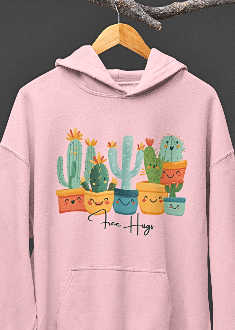 Cozy Cactus Hugs Hoodie