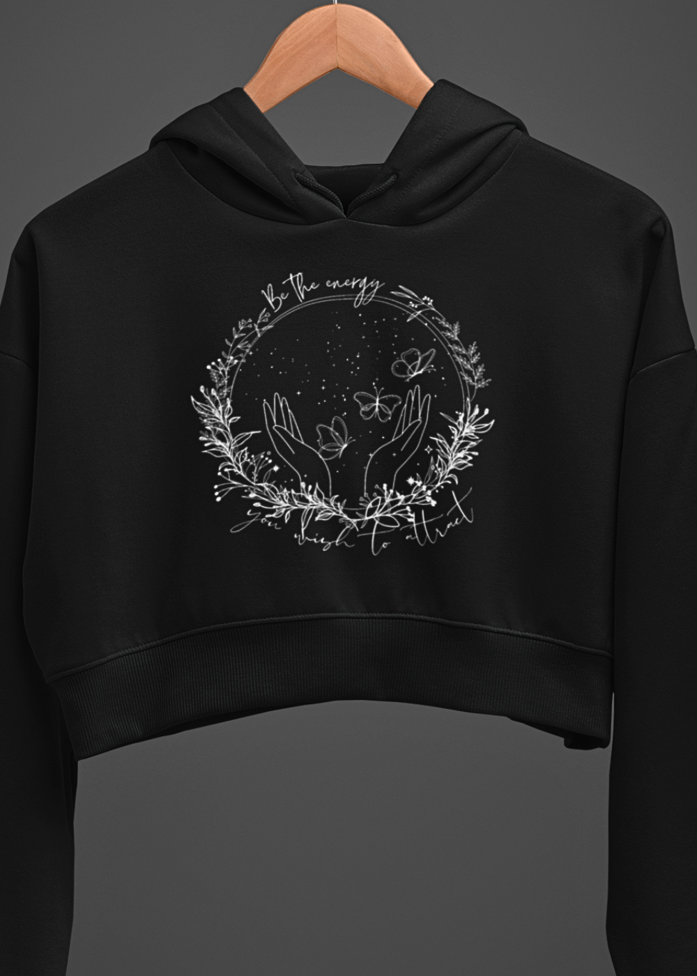 Energy Spark Crop Hoodie