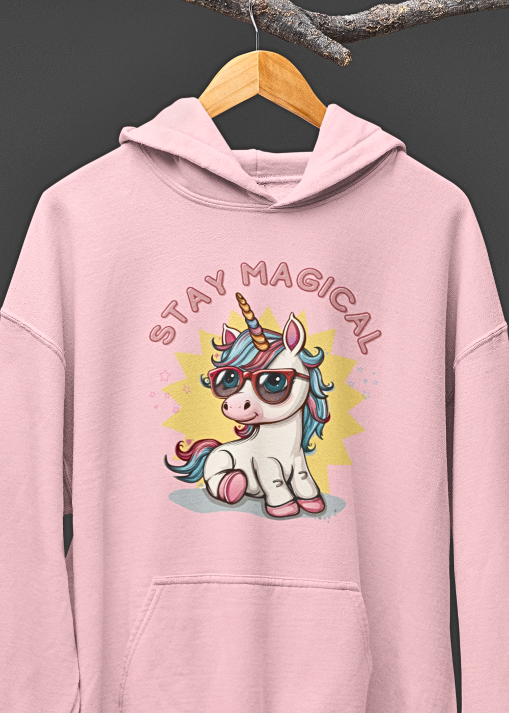 Mystical Glow : Unicorn Graphic Hoodie