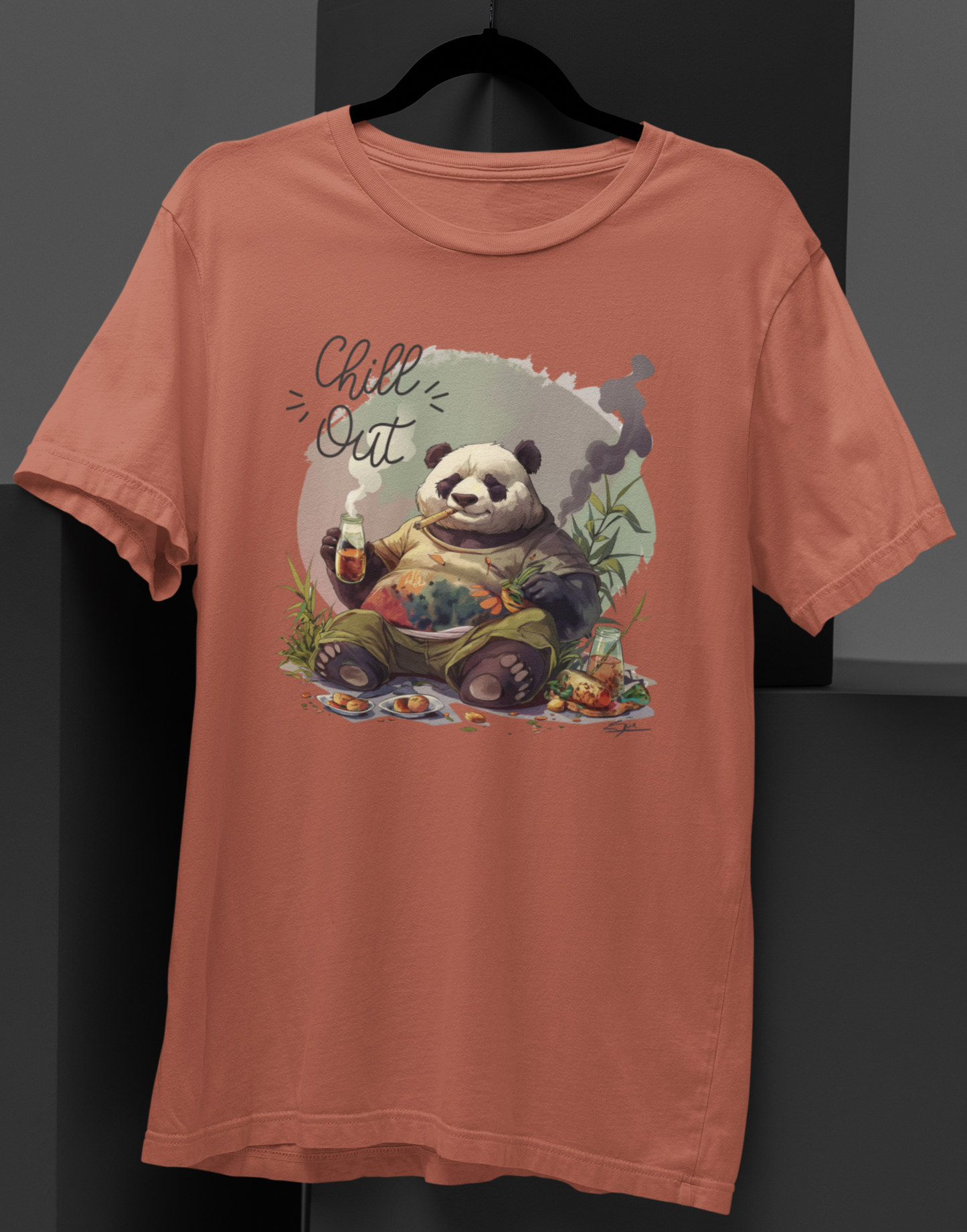 Laid-Back Panda: Relaxation T-shirt