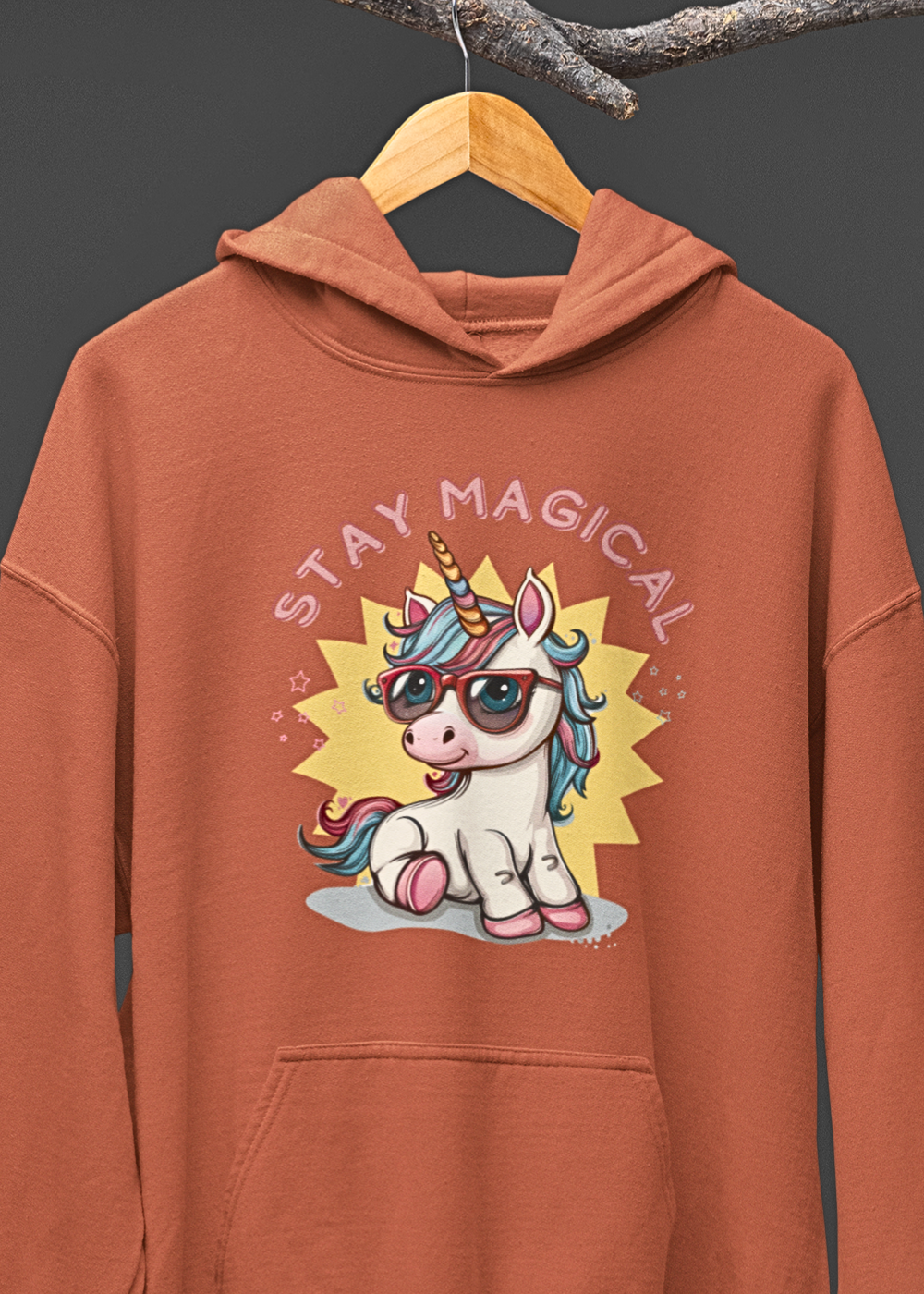 Mystical Glow : Unicorn Graphic Hoodie