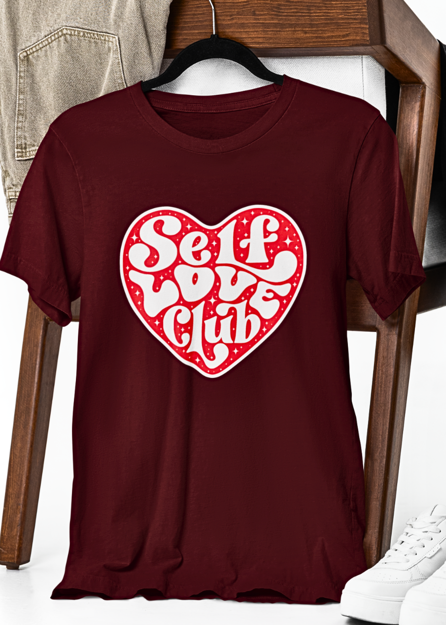 Heartfelt Self-Love Typography T-Shirt