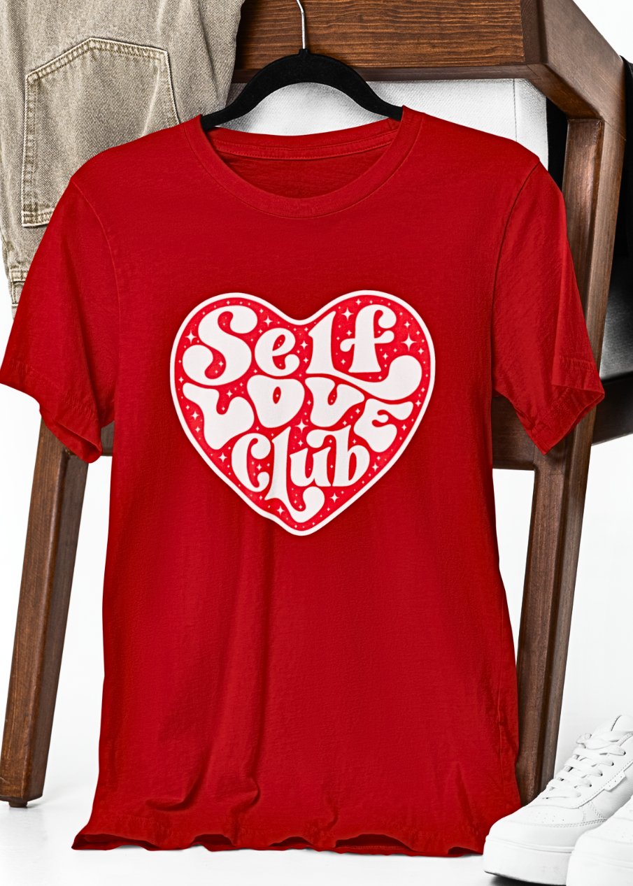 Heartfelt Self-Love Typography T-Shirt