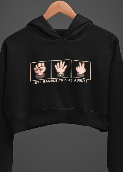 Adulting Decision: Rock, Paper, Scissors Hoodie Graphic