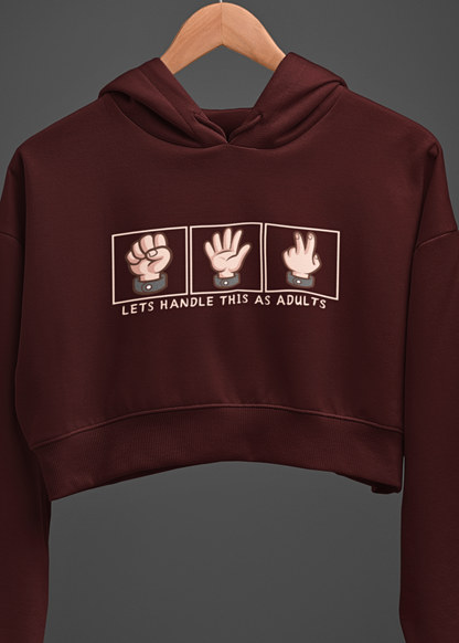 Adulting Decision: Rock, Paper, Scissors Hoodie Graphic