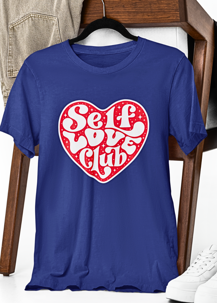 Heartfelt Self-Love Typography T-Shirt