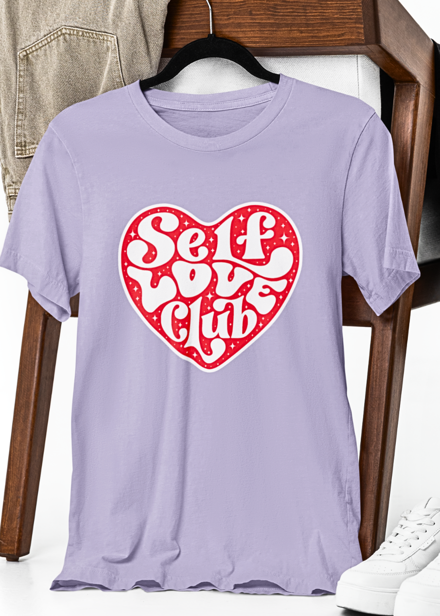 Heartfelt Self-Love Typography T-Shirt