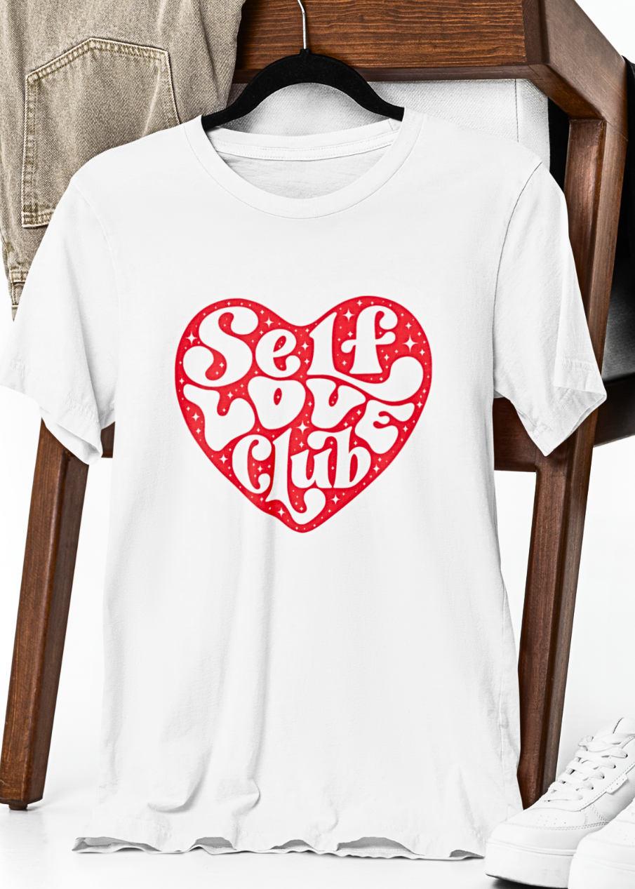 Heartfelt Self-Love Typography T-Shirt