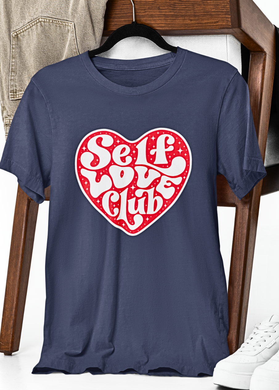 Heartfelt Self-Love Typography T-Shirt