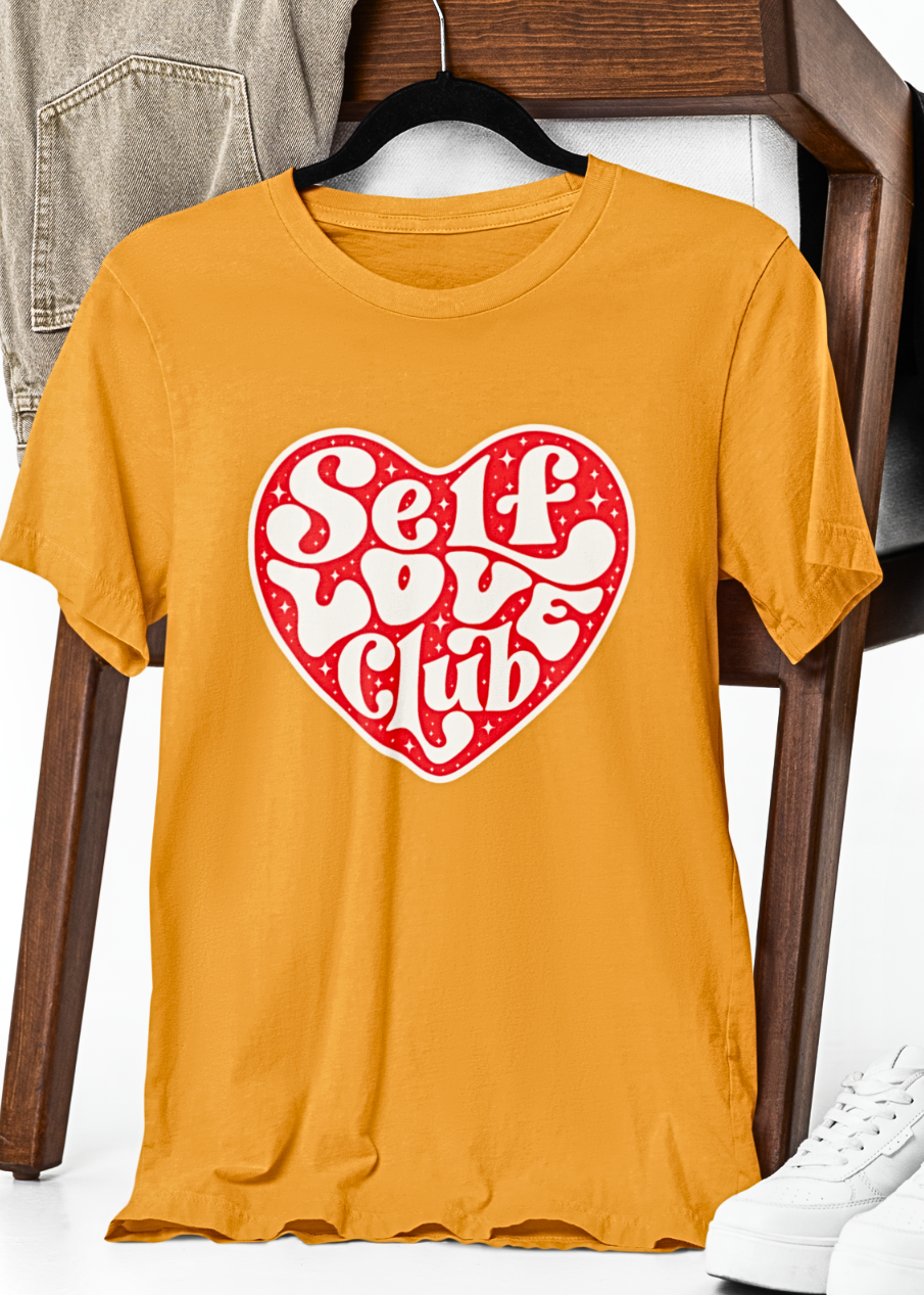 Heartfelt Self-Love Typography T-Shirt