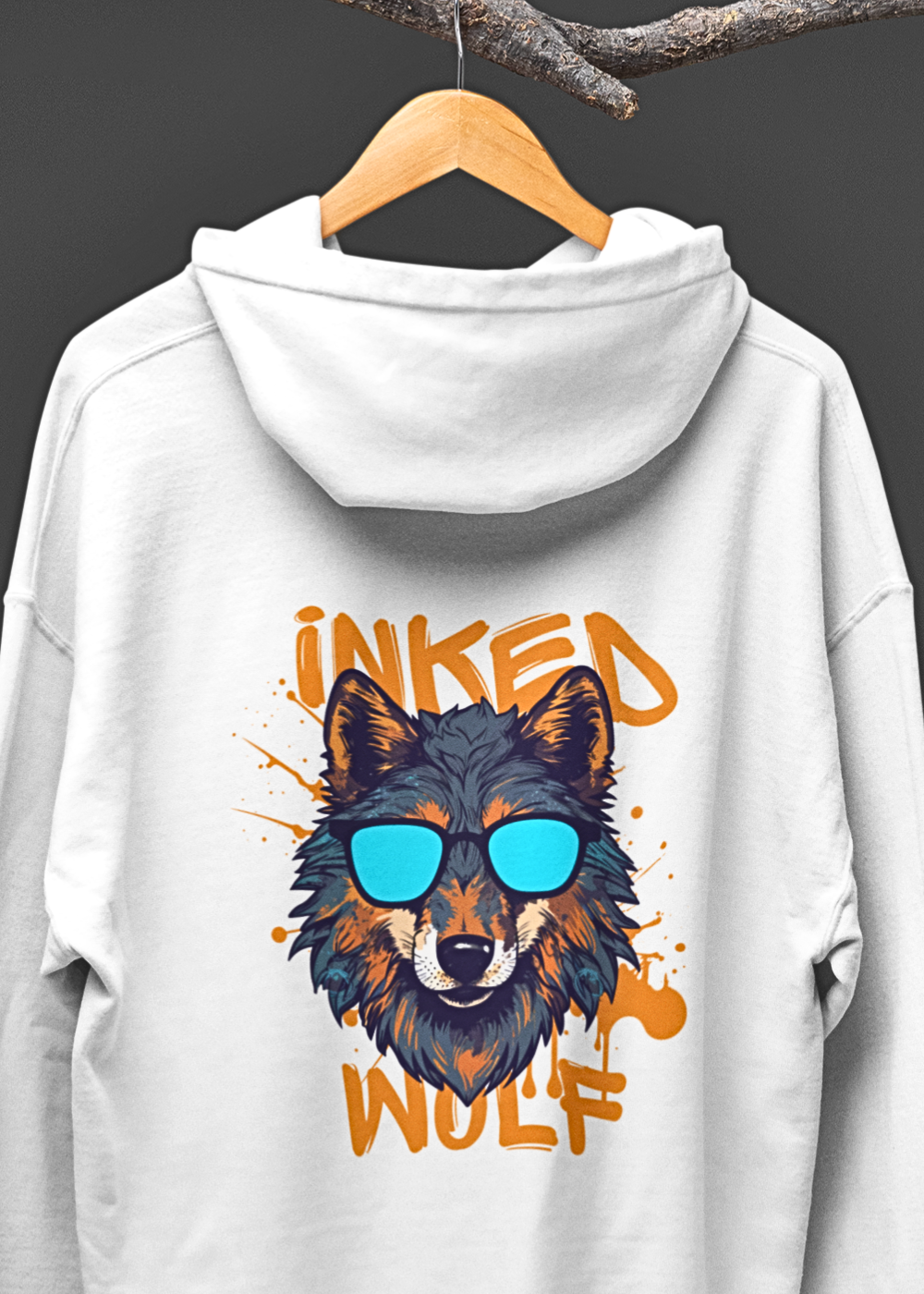 InkedWolf Women's Hoodie - Shady Wolf Vibes