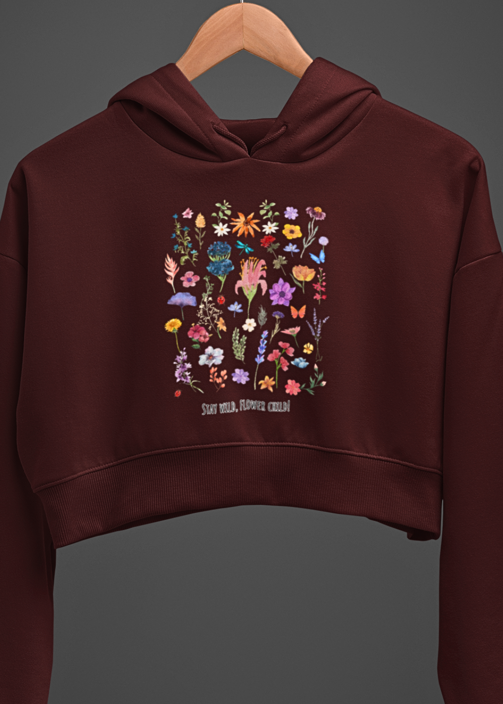 Confident Growth Crop Hoodie