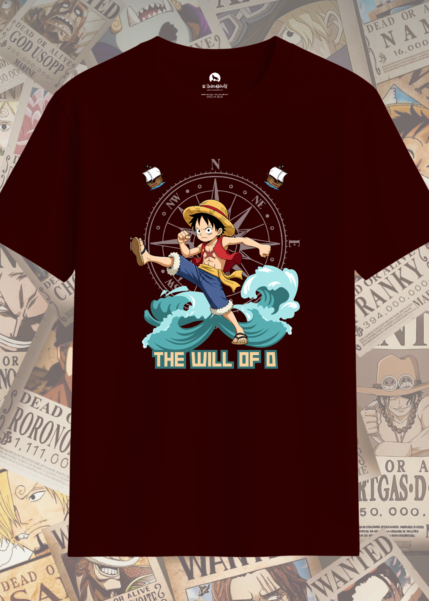 Luffy "The Will of D" Graphic Tee | Unisex t-Shirt