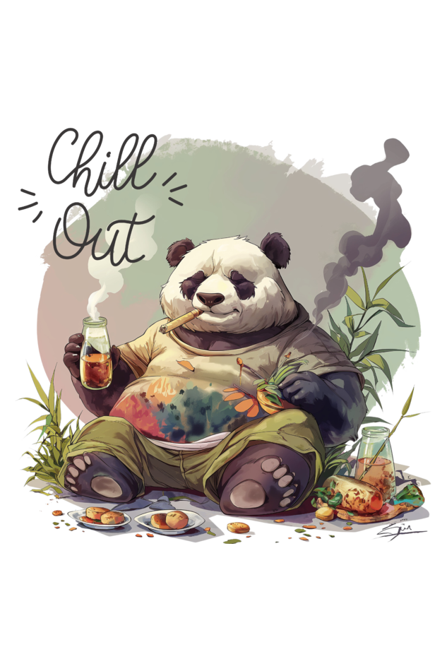 Laid-Back Panda: Relaxation T-shirt