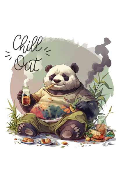 Laid-Back Panda: Relaxation T-shirt