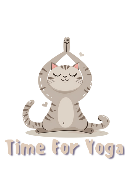 Zen Kitty Crop Hoodie : It's Time for Yoga