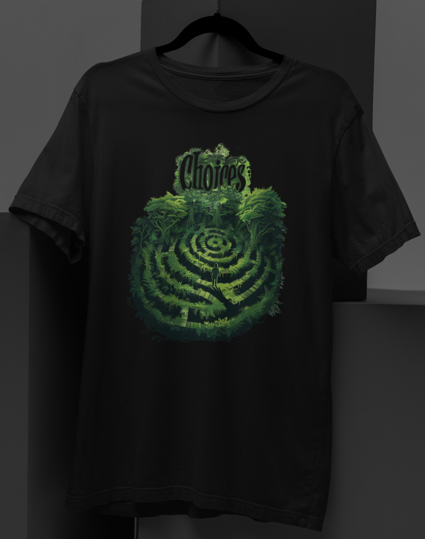 Lost in Choices Labyrinth T-shirt: Navigate Life's Crossroads with Style!