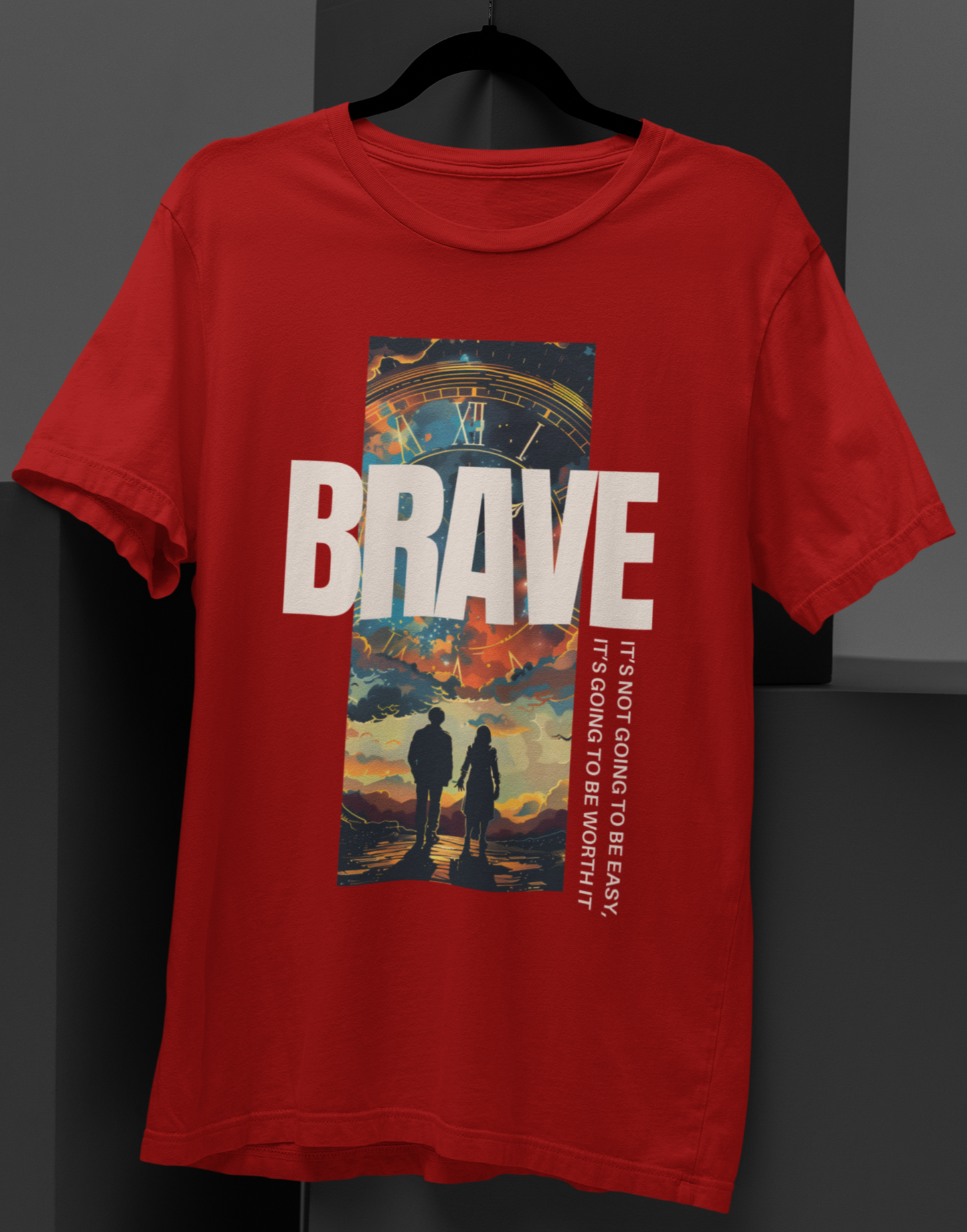 Brave Couple Holding Hands T-shirt: Embrace the Journey Together!