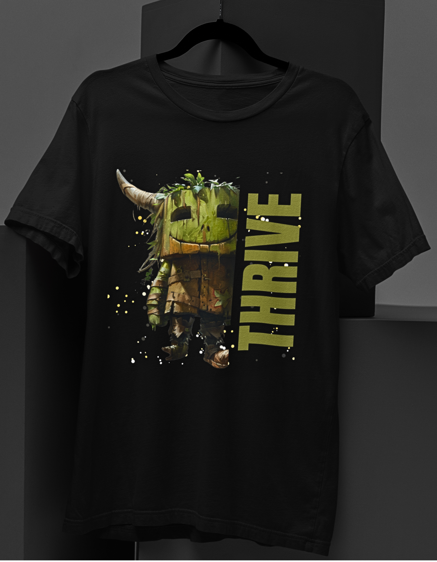 Thrive Woody Creature Graphic T-shirt: Embrace Nature’s Charm!