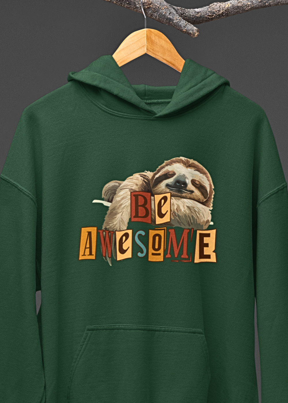 Cozy Sloth Vibes Hoodie