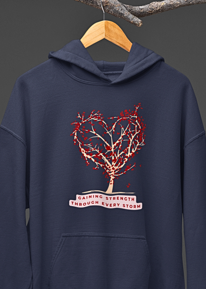 Strength Unleashed : Tree of Hearts Graphic Hoodie