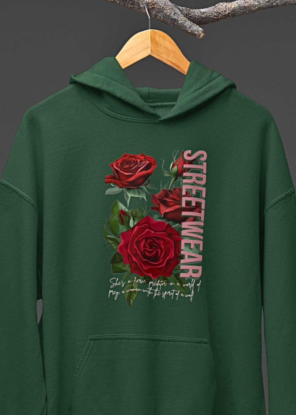 Rose Streetwear: Urban Roses Graphic Hoodie