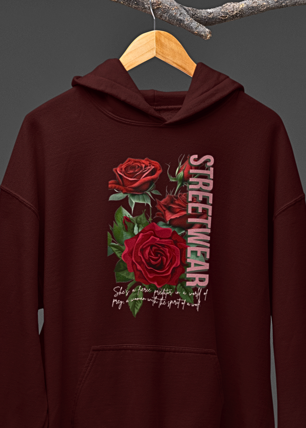 Rose Streetwear: Urban Roses Graphic Hoodie