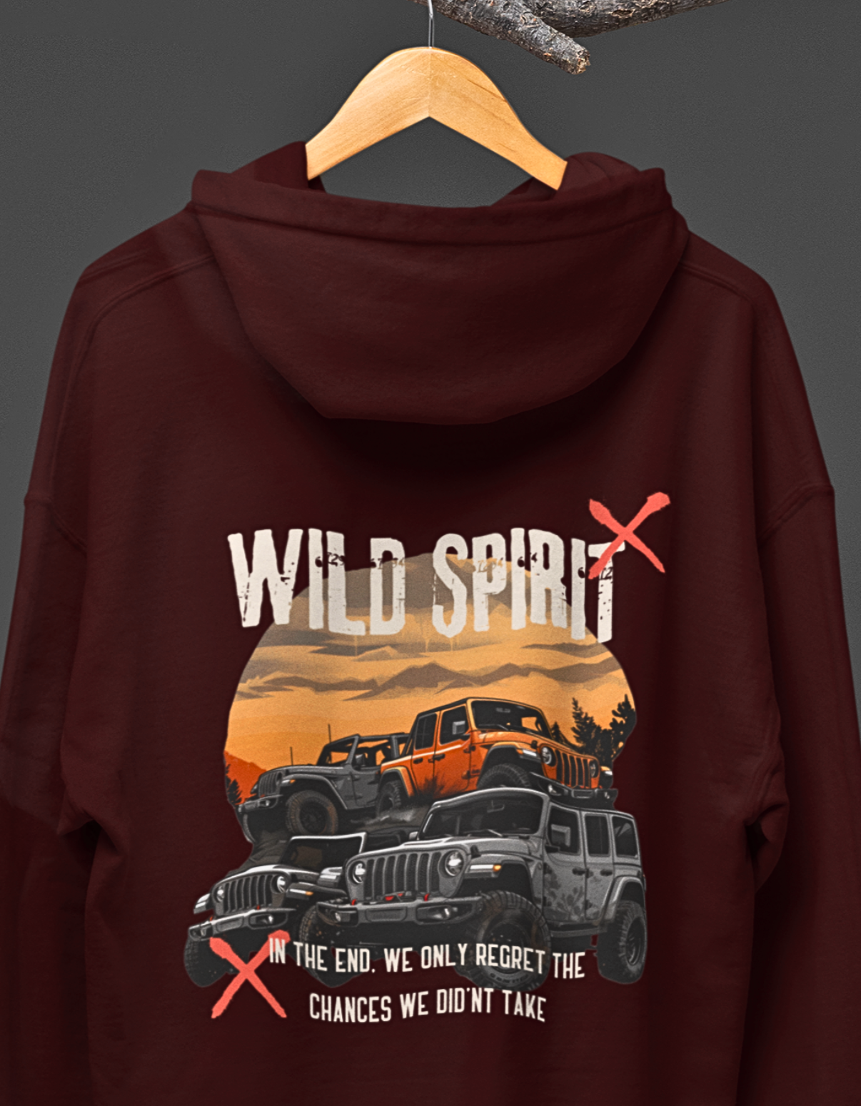 Wild Spirit : No Regrets Hoodie